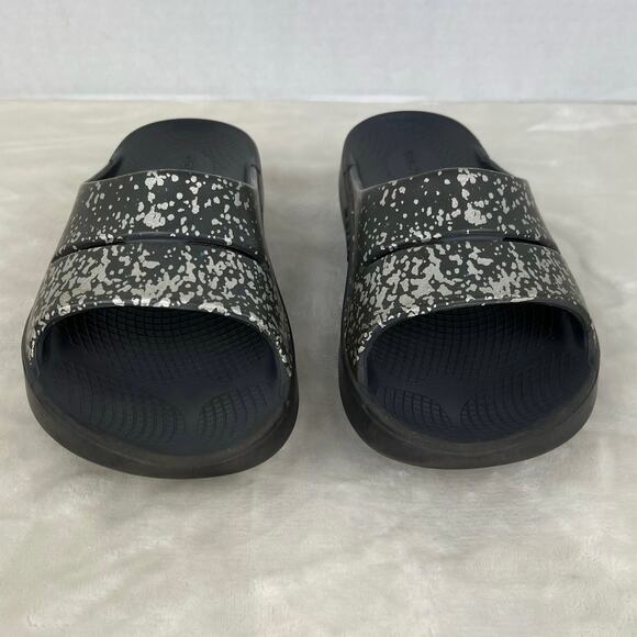 OOfos OOahh Luxe Slide Sandal M7 W9 Limited Edition Recovery‎ Shoe Prosecco Pop - Picture 2 of 14